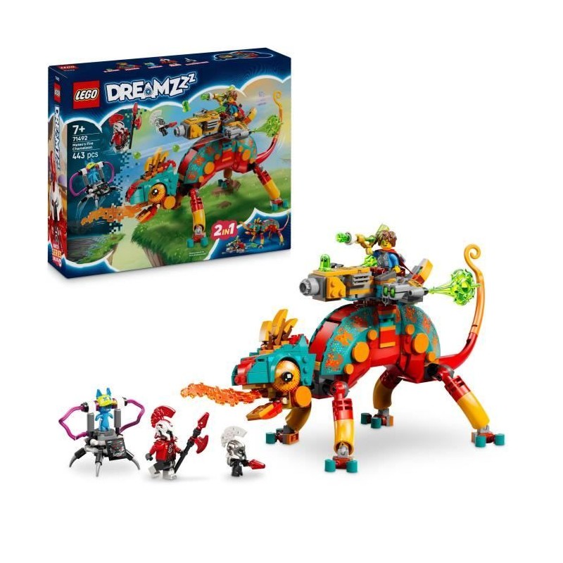 LEGO Dreamzzz 71492 Le Caméléon Cracheur De Feu De Mateo - Jeu Garç LEGO Dreamzzz 71492 Le Caméléon Cracheur De Feu De Mateo - Jeu Garç