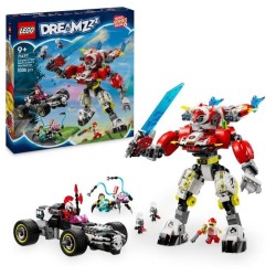 LEGO DREAMZzz 71497 Robot-tigre de Cooper et bolide de Zero - Jouet de
