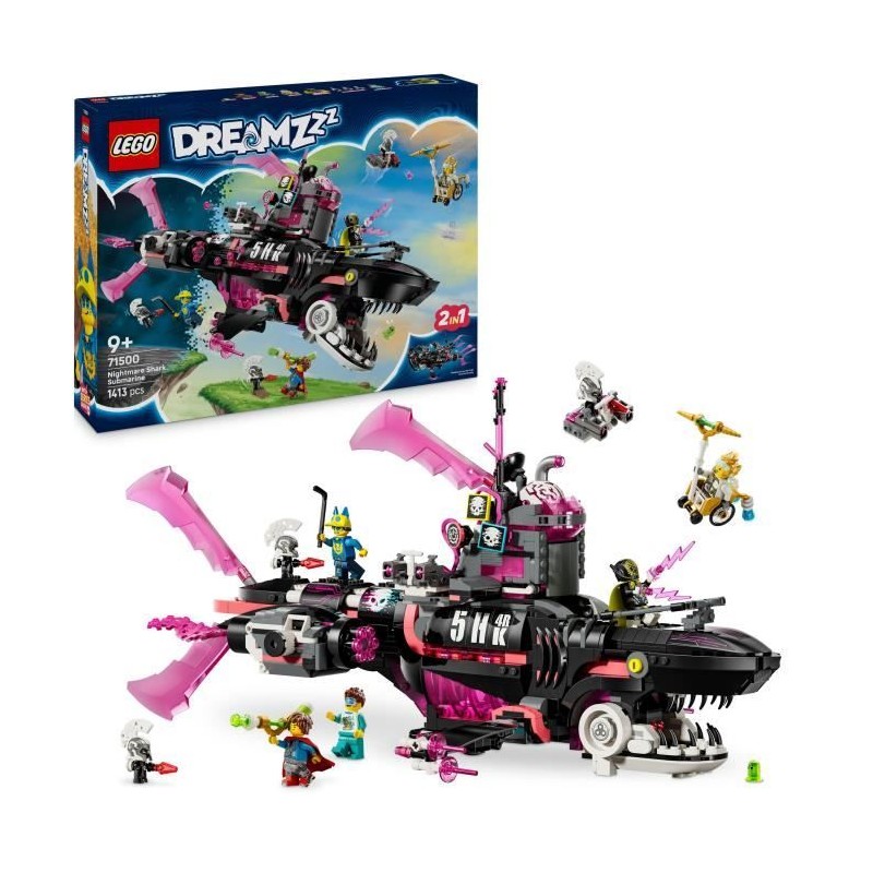 LEGO Dreamzzz 71500 Le Sous-Marin Requin Des Cauchemars - Jeu Créatif LEGO Dreamzzz 71500 Le Sous-Marin Requin Des Cauchemars - Jeu Créatif