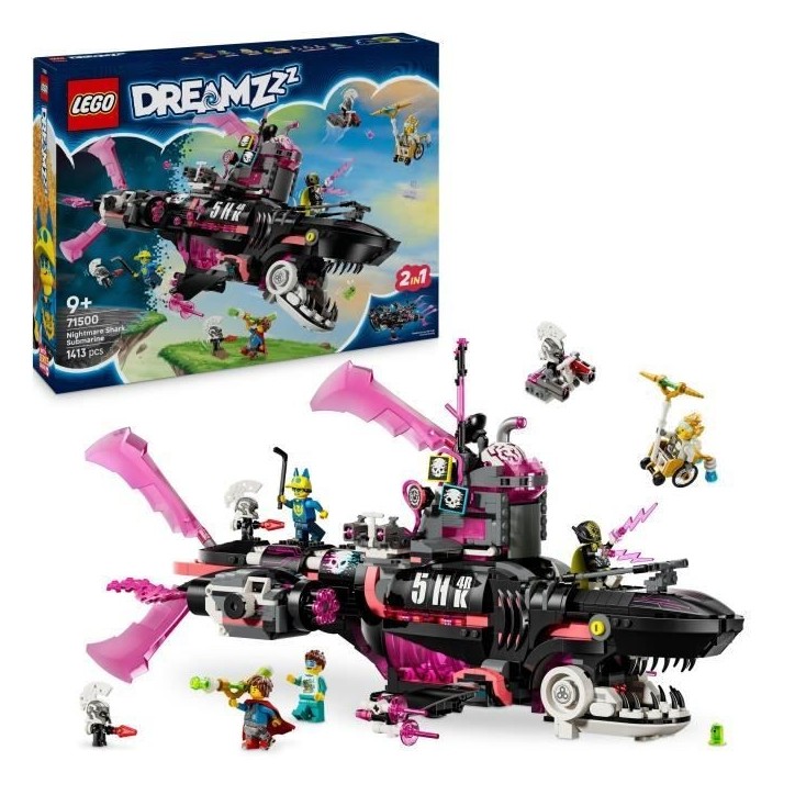 LEGO Dreamzzz 71500 Le Sous-Marin Requin Des Cauchemars - Jeu Créatif Pour Garçon 9 Ans LEGO Dreamzzz 71500 Le Sous-Marin Requin Des Cauchemars - Jeu Créatif Pour Garçon 9 Ans