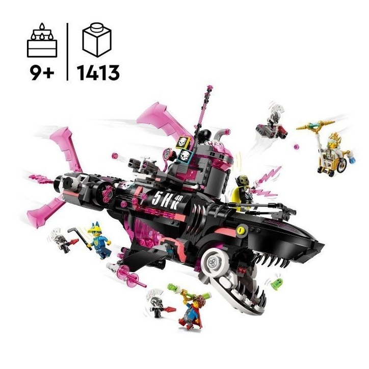 LEGO Dreamzzz 71500 Le Sous-Marin Requin Des Cauchemars - Jeu Créatif Pour Garçon 9 Ans LEGO Dreamzzz 71500 Le Sous-Marin Requin Des Cauchemars - Jeu Créatif Pour Garçon 9 Ans