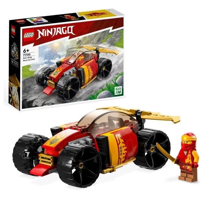 LEGO NINJAGO 71780 La Voiture de Course Ninja de Kai – Évolution, Jouet Voiture, 2-en-1 LEGO NINJAGO 71780 La Voiture de Course Ninja de Kai – Évolution, Jouet Voiture, 2-en-1