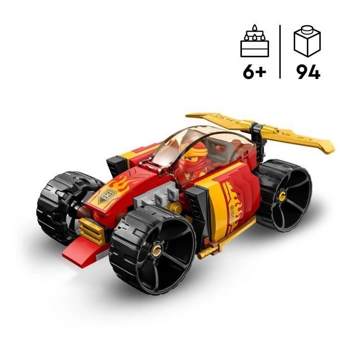 LEGO NINJAGO 71780 La Voiture de Course Ninja de Kai – Évolution, Jouet Voiture, 2-en-1 LEGO NINJAGO 71780 La Voiture de Course Ninja de Kai – Évolution, Jouet Voiture, 2-en-1
