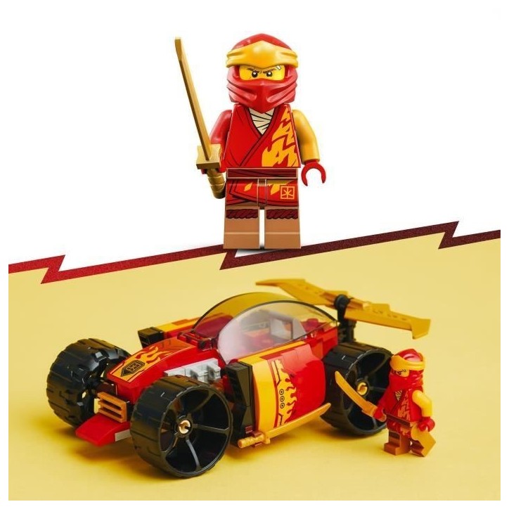 LEGO NINJAGO 71780 La Voiture de Course Ninja de Kai – Évolution, Jouet Voiture, 2-en-1 LEGO NINJAGO 71780 La Voiture de Course Ninja de Kai – Évolution, Jouet Voiture, 2-en-1