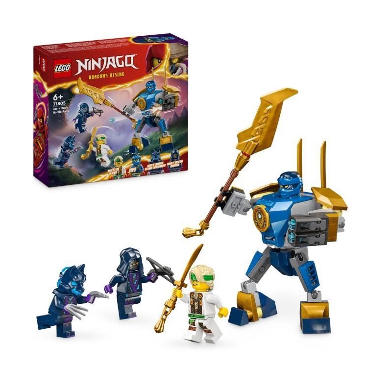 LEGO 71805 NINJAGO Pack de Combat : le Robot de Jay, Jouet de Ninja po