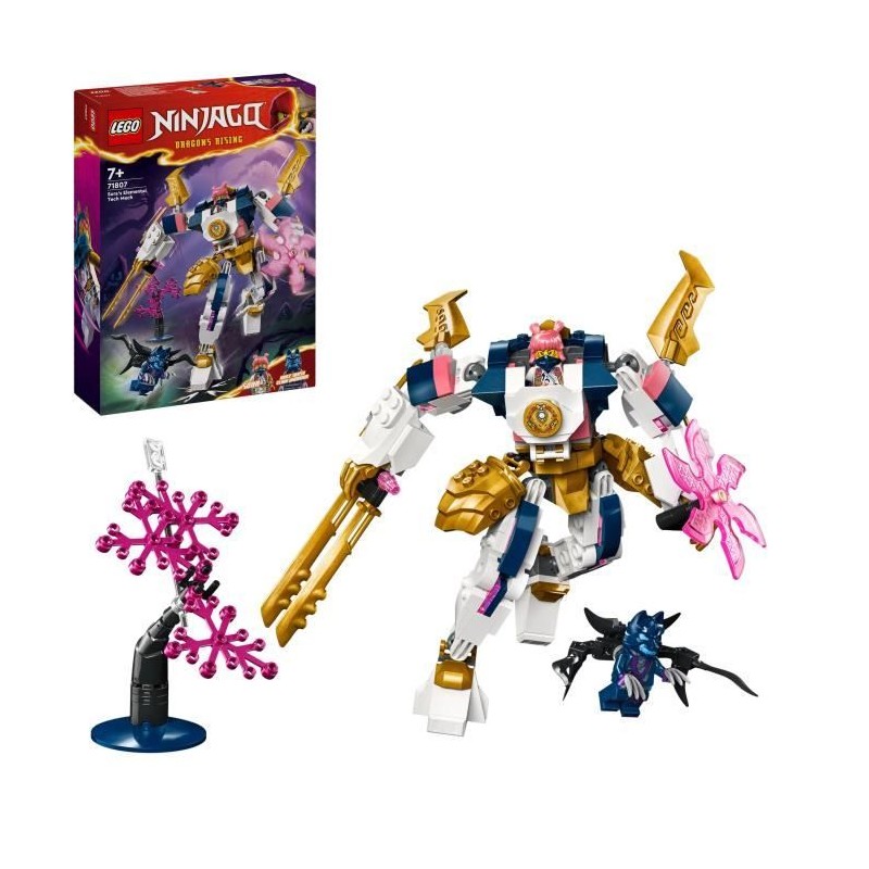 LEGO 71807 NINJAGO Le Robot Élémentaire de la Technologie de Sora, J LEGO 71807 NINJAGO Le Robot Élémentaire de la Technologie de Sora, J