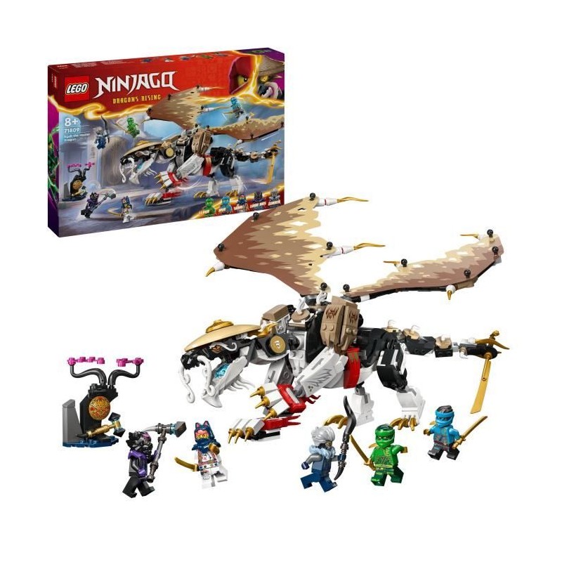 LEGO 71809 NINJAGO Egalt le Maître Dragon, Jouet Ninja avec 5 Minifig LEGO 71809 NINJAGO Egalt le Maître Dragon, Jouet Ninja avec 5 Minifig