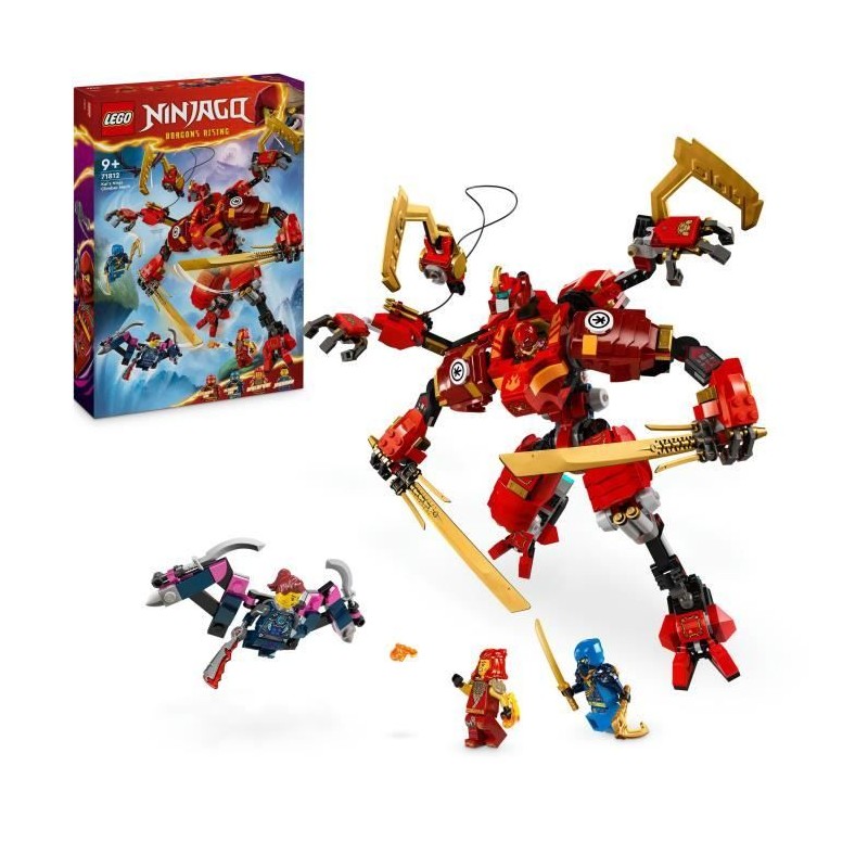 LEGO NINJAGO 71812 Le Robot Grimpeur Ninja de Kai, Set de Jeu d'Aventu