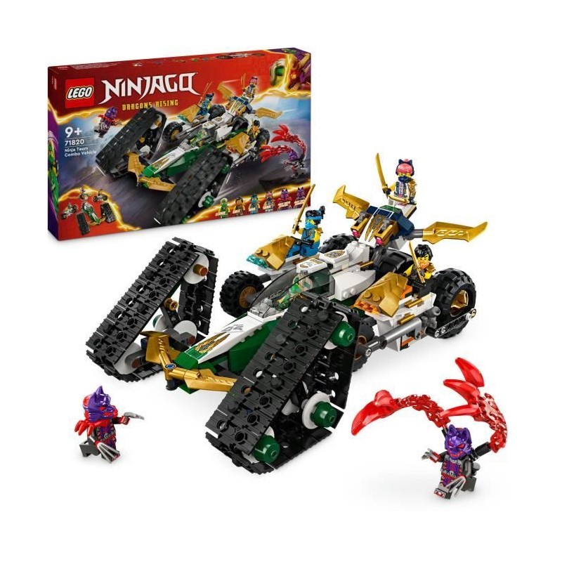 LEGO NINJAGO 71820 Le véhicule combiné de l'équipe des ninjas - Pla LEGO NINJAGO 71820 Le véhicule combiné de l'équipe des ninjas - Pla