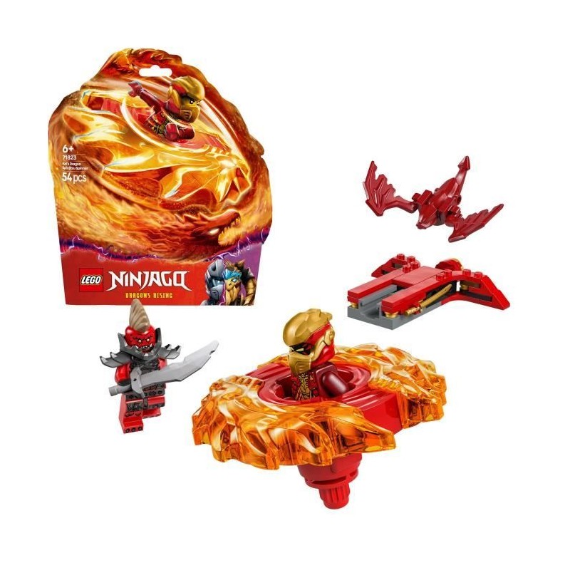LEGO NINJAGO 71823 La toupie Spinjitzu du dragon de Kai - Jeu de const LEGO NINJAGO 71823 La toupie Spinjitzu du dragon de Kai - Jeu de const