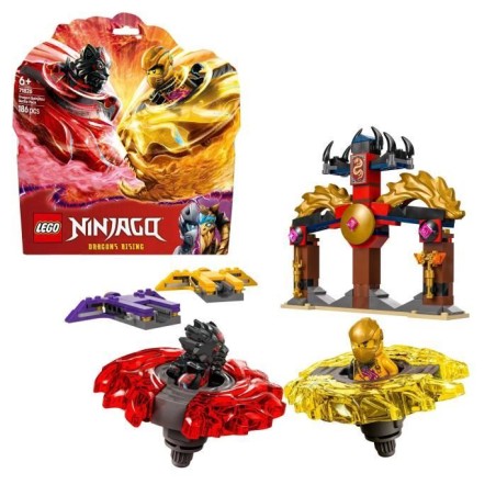 LEGO NINJAGO 71826 Pack de combat Spinjitzu du dragon - Jeu de constru