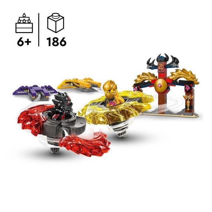 LEGO NINJAGO 71826 Pack de combat Spinjitzu du dragon - Jeu de construction des 6 ans LEGO NINJAGO 71826 Pack de combat Spinjitzu du dragon - Jeu de construction des 6 ans