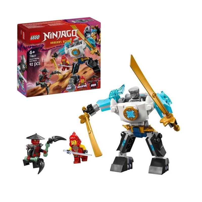 LEGO NINJAGO 71827 La super armure robot de Zane - Jeu de rôle Ninja LEGO NINJAGO 71827 La super armure robot de Zane - Jeu de rôle Ninja