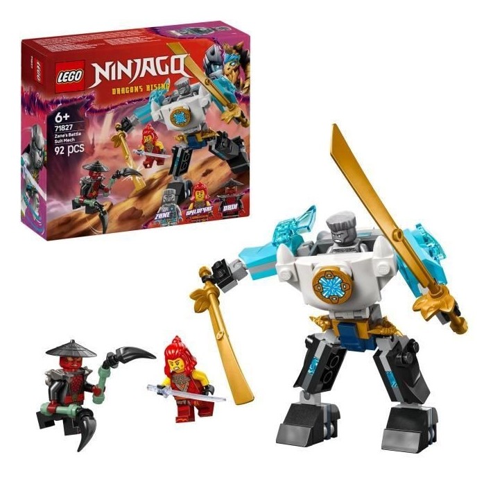 LEGO NINJAGO 71827 La super armure robot de Zane - Jeu de rôle Ninja pour garçon des 6 ans LEGO NINJAGO 71827 La super armure robot de Zane - Jeu de rôle Ninja pour garçon des 6 ans