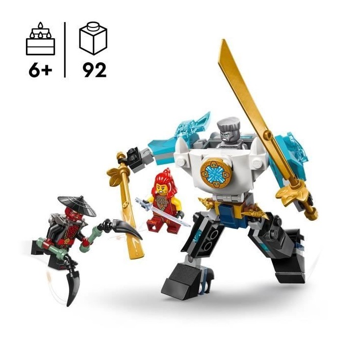 LEGO NINJAGO 71827 La super armure robot de Zane - Jeu de rôle Ninja pour garçon des 6 ans LEGO NINJAGO 71827 La super armure robot de Zane - Jeu de rôle Ninja pour garçon des 6 ans