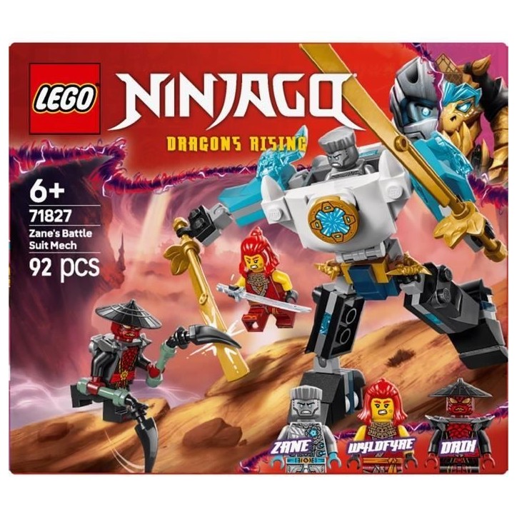 LEGO NINJAGO 71827 La super armure robot de Zane - Jeu de rôle Ninja pour garçon des 6 ans LEGO NINJAGO 71827 La super armure robot de Zane - Jeu de rôle Ninja pour garçon des 6 ans