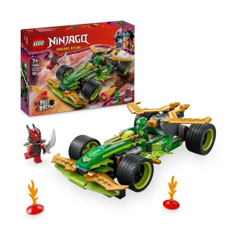 LEGO NINJAGO 71828 La voiture de course a rétrofriction de Lloyd - Jo