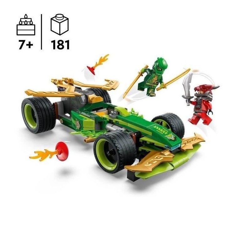 LEGO NINJAGO 71828 La voiture de course a rétrofriction de Lloyd - Jouet de construction LEGO NINJAGO 71828 La voiture de course a rétrofriction de Lloyd - Jouet de construction