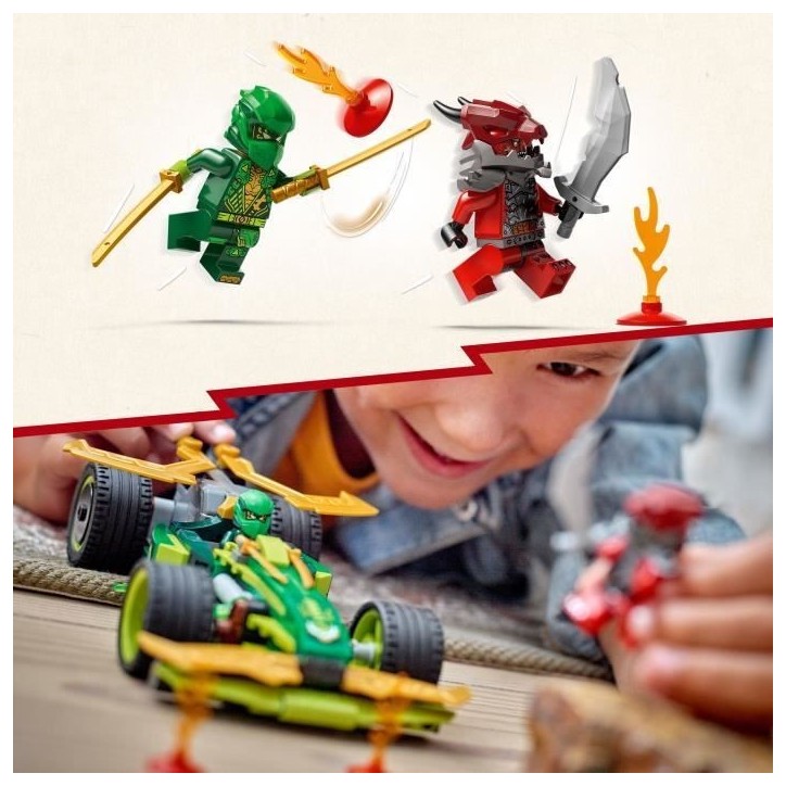 LEGO NINJAGO 71828 La voiture de course a rétrofriction de Lloyd - Jouet de construction LEGO NINJAGO 71828 La voiture de course a rétrofriction de Lloyd - Jouet de construction