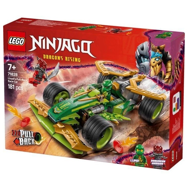 LEGO NINJAGO 71828 La voiture de course a rétrofriction de Lloyd - Jouet de construction LEGO NINJAGO 71828 La voiture de course a rétrofriction de Lloyd - Jouet de construction