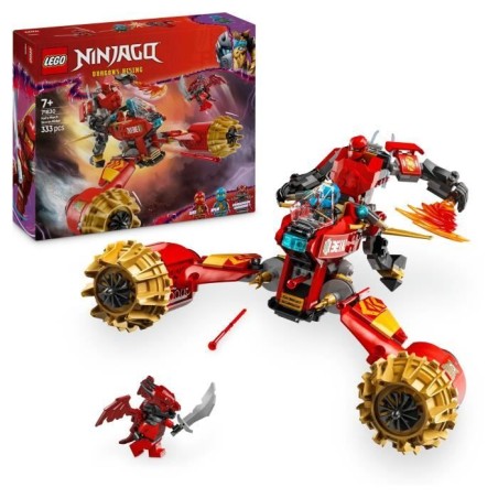 LEGO NINJAGO 71830 La moto tempete du robot de Kai - Jouet de construc