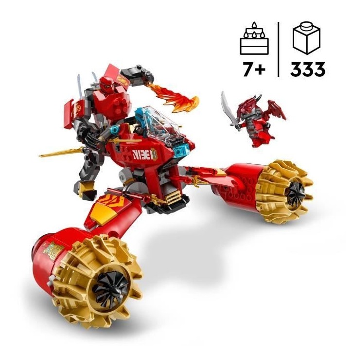 LEGO NINJAGO 71830 La moto tempete du robot de Kai - Jouet de construction pour garçon LEGO NINJAGO 71830 La moto tempete du robot de Kai - Jouet de construction pour garçon