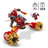 LEGO NINJAGO 71830 La moto tempete du robot de Kai - Jouet de construc