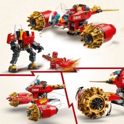 LEGO NINJAGO 71830 La moto tempete du robot de Kai - Jouet de construc