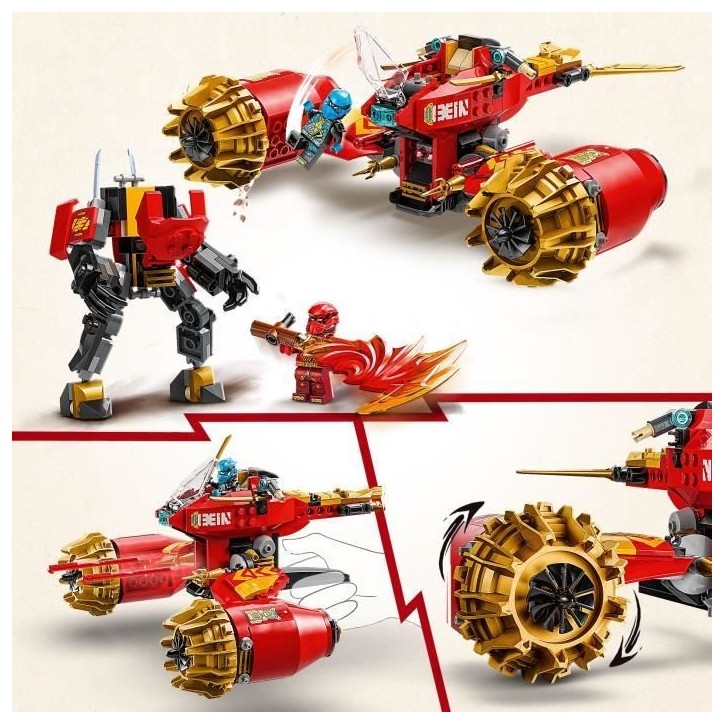LEGO NINJAGO 71830 La moto tempete du robot de Kai - Jouet de construction pour garçon LEGO NINJAGO 71830 La moto tempete du robot de Kai - Jouet de construction pour garçon