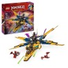 LEGO NINJAGO 71833 Le super avion tempete de Ras et Arin - Jeu de cons