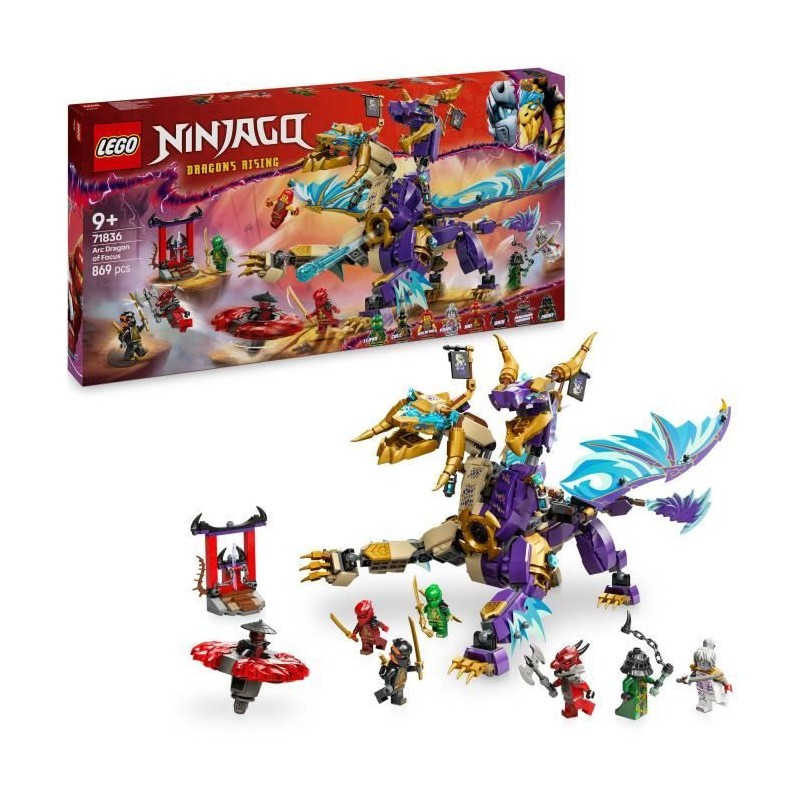 LEGO NINJAGO 71836 Arc : le dragon de la concentration, Jeu pour garç