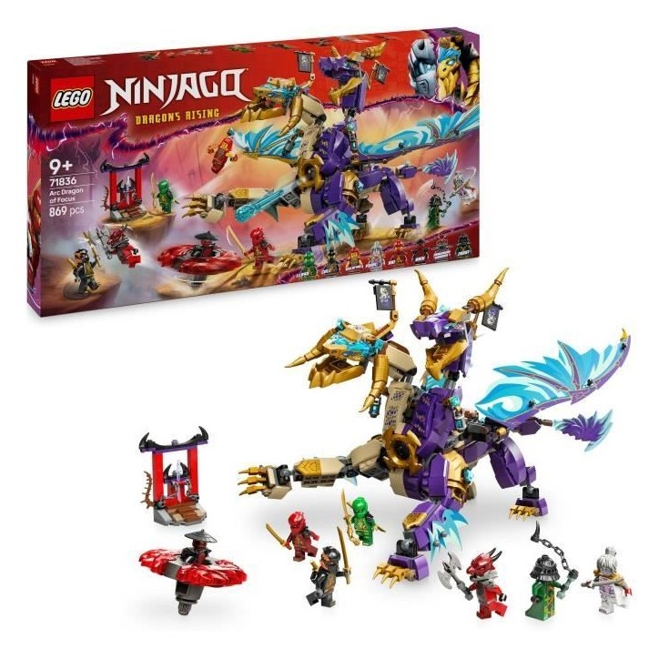 LEGO NINJAGO 71836 Arc : le dragon de la concentration, Jeu pour garçon ou fille des 9 ans LEGO NINJAGO 71836 Arc : le dragon de la concentration, Jeu pour garçon ou fille des 9 ans