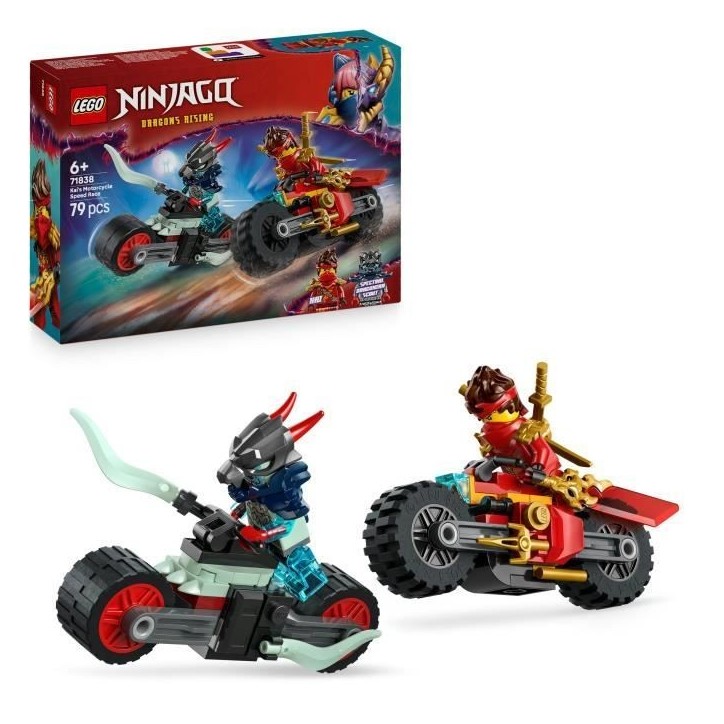 LEGO NINJAGO 71838 Kai Et La Course De Motos - Jeu De Construction Pour Garçon Des 6 Ans LEGO NINJAGO 71838 Kai Et La Course De Motos - Jeu De Construction Pour Garçon Des 6 Ans
