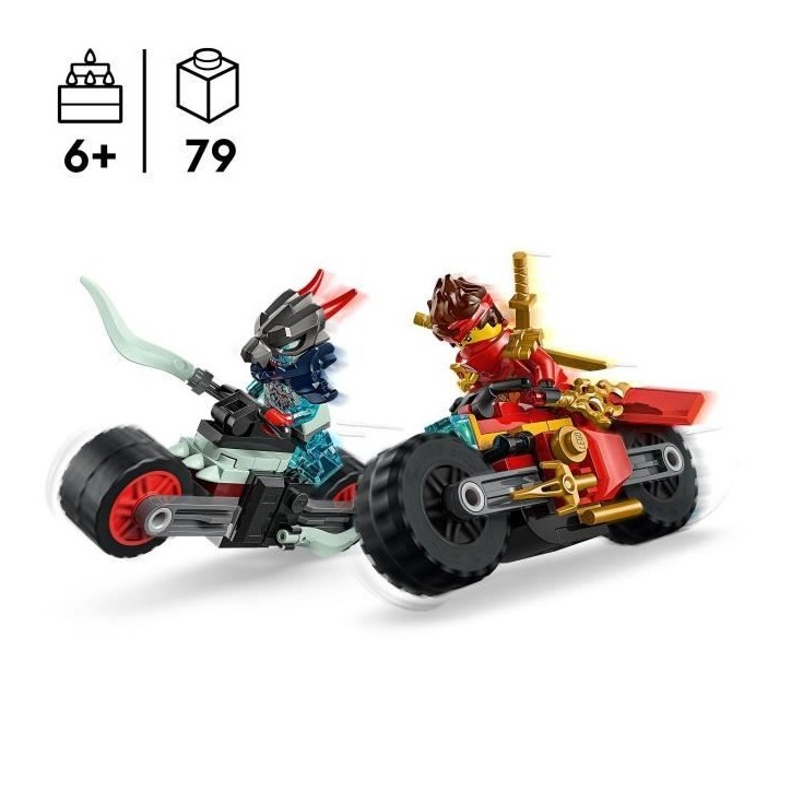 LEGO NINJAGO 71838 Kai Et La Course De Motos - Jeu De Construction Pour Garçon Des 6 Ans LEGO NINJAGO 71838 Kai Et La Course De Motos - Jeu De Construction Pour Garçon Des 6 Ans