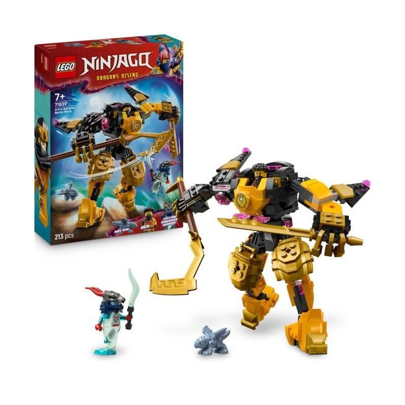 LEGO NINJAGO 71839 Le Robot De Spinjitzu d'Arin - Jeu De Construction LEGO NINJAGO 71839 Le Robot De Spinjitzu d'Arin - Jeu De Construction