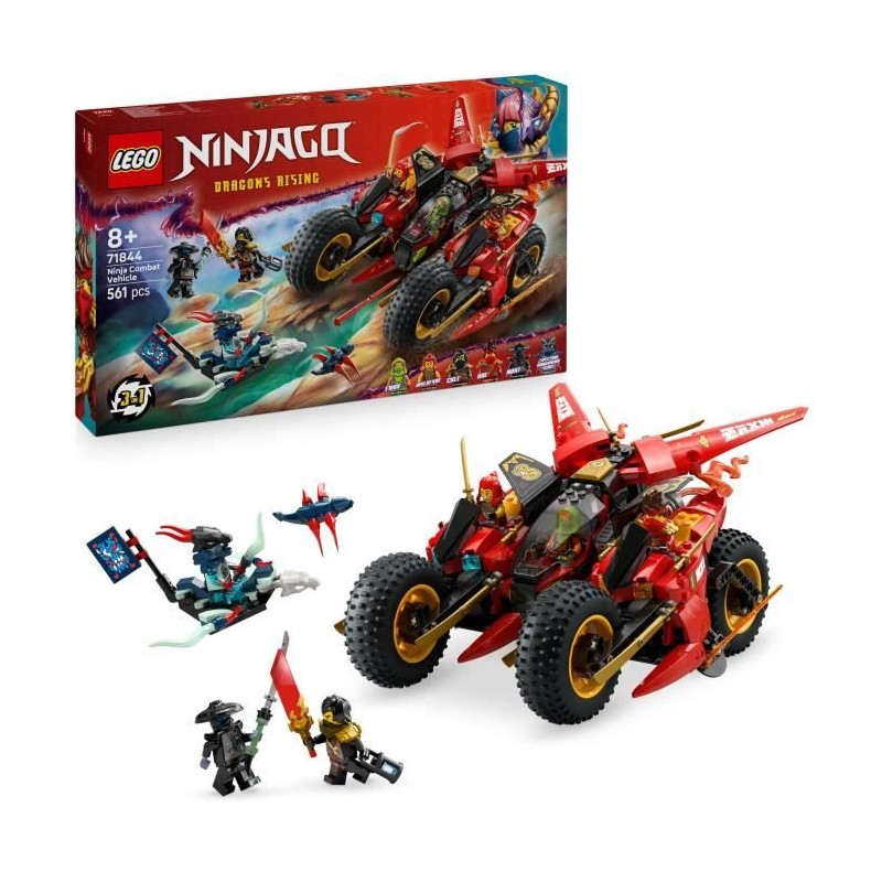 LEGO NINJAGO 71844 Le Véhicule De Combat Des Ninjas - Jeu De Construc LEGO NINJAGO 71844 Le Véhicule De Combat Des Ninjas - Jeu De Construc
