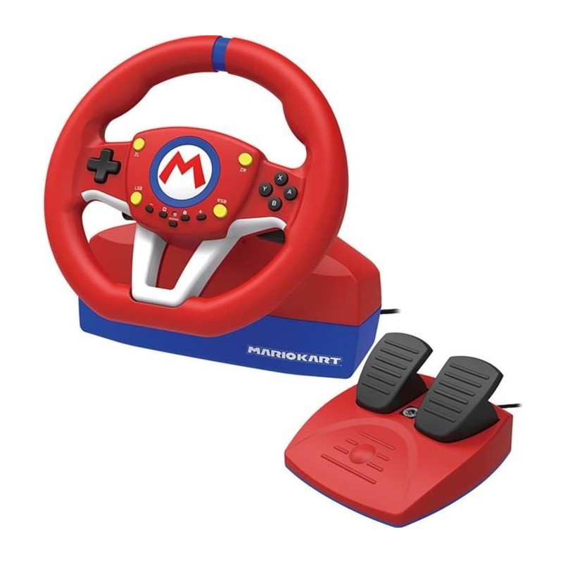Hori - Volant de course Wheel Pro Mini Mario Kart avec pédales pour N Hori - Volant de course Wheel Pro Mini Mario Kart avec pédales pour N