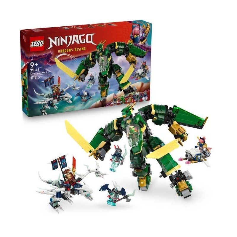 LEGO NINJAGO 71845 L'Avion-Robot De Lloyd - Jeu De Construction Pour G LEGO NINJAGO 71845 L'Avion-Robot De Lloyd - Jeu De Construction Pour G