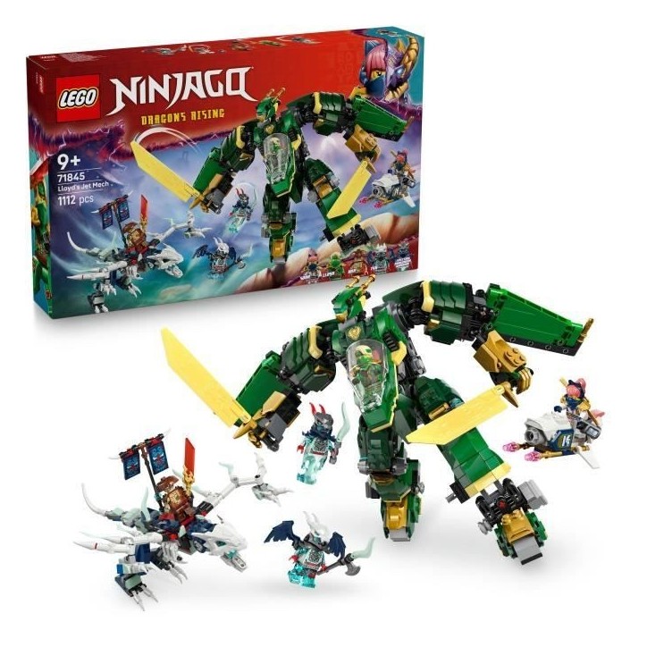 LEGO NINJAGO 71845 L'Avion-Robot De Lloyd - Jeu De Construction Pour Garçon Des 9 Ans LEGO NINJAGO 71845 L'Avion-Robot De Lloyd - Jeu De Construction Pour Garçon Des 9 Ans