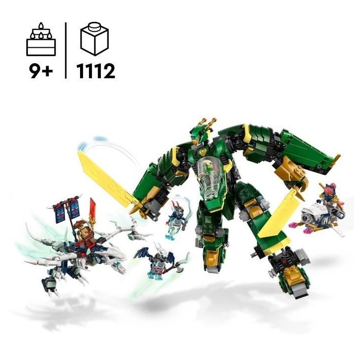 LEGO NINJAGO 71845 L'Avion-Robot De Lloyd - Jeu De Construction Pour Garçon Des 9 Ans LEGO NINJAGO 71845 L'Avion-Robot De Lloyd - Jeu De Construction Pour Garçon Des 9 Ans