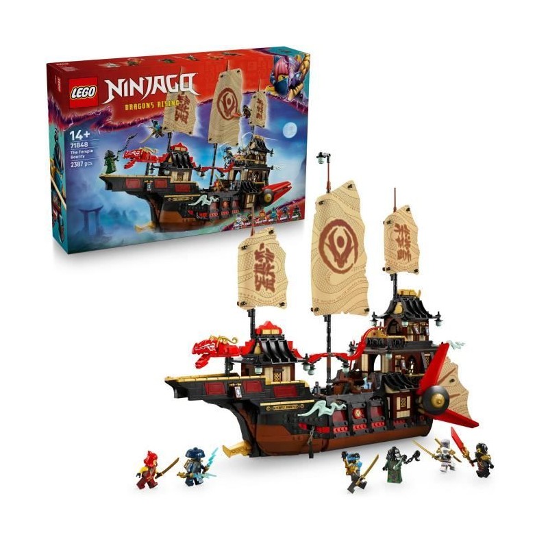 LEGO NINJAGO 71848 Le Temple Bounty - Jeu de construction pour garçon