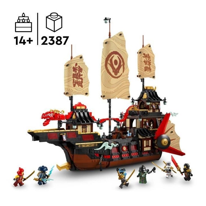 LEGO NINJAGO 71848 Le Temple Bounty - Jeu de construction pour garçon des 14 ans - Bateau LEGO NINJAGO 71848 Le Temple Bounty - Jeu de construction pour garçon des 14 ans - Bateau