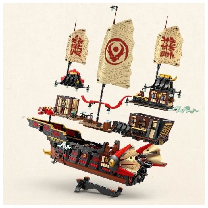 LEGO NINJAGO 71848 Le Temple Bounty - Jeu de construction pour garçon des 14 ans - Bateau LEGO NINJAGO 71848 Le Temple Bounty - Jeu de construction pour garçon des 14 ans - Bateau
