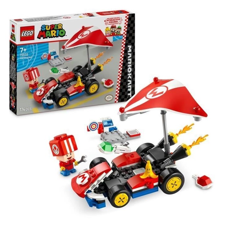 LEGO Super Mario 72032 Mario Kart – Kart standard - Jouet voiture pour enfants des 7 ans LEGO Super Mario 72032 Mario Kart – Kart standard - Jouet voiture pour enfants des 7 ans