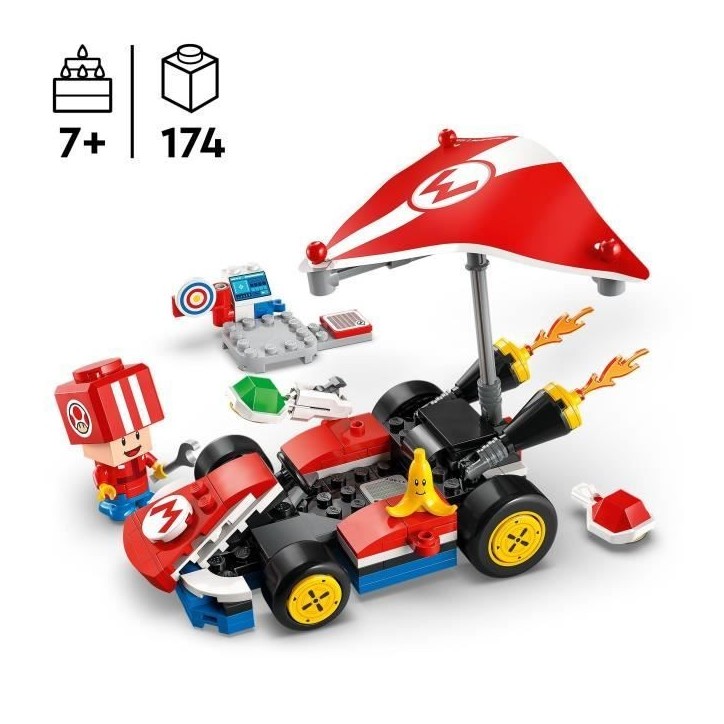 LEGO Super Mario 72032 Mario Kart – Kart standard - Jouet voiture pour enfants des 7 ans LEGO Super Mario 72032 Mario Kart – Kart standard - Jouet voiture pour enfants des 7 ans