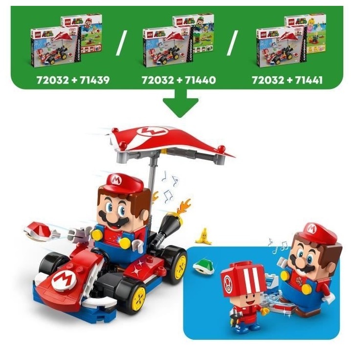 LEGO Super Mario 72032 Mario Kart – Kart standard - Jouet voiture pour enfants des 7 ans LEGO Super Mario 72032 Mario Kart – Kart standard - Jouet voiture pour enfants des 7 ans