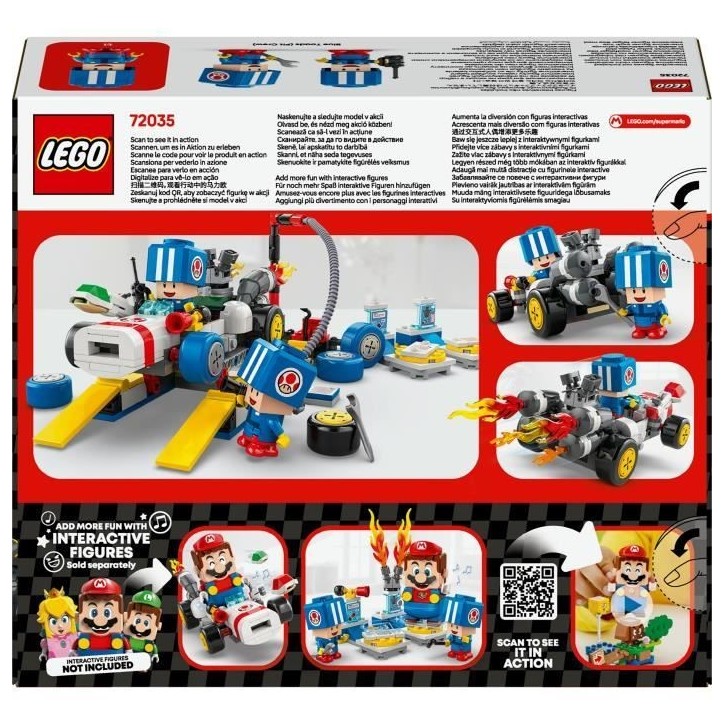 LEGO Super Mario 72035 Mario Kart – Garage de Toad - Jouet Nintendo personnalisable
