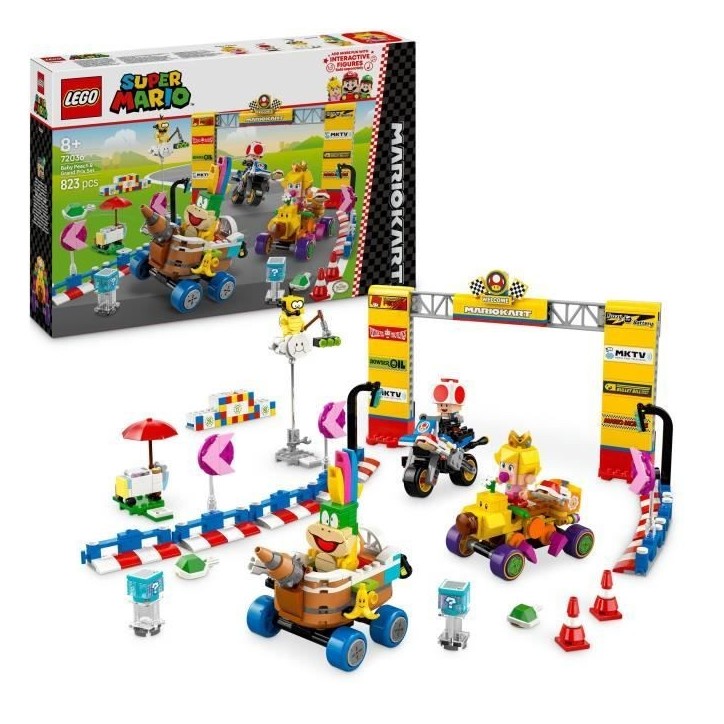 LEGO Super Mario 72036 Mario Kart – Bébé Peach et ensemble de grand prix - Jouet moto LEGO Super Mario 72036 Mario Kart – Bébé Peach et ensemble de grand prix - Jouet moto