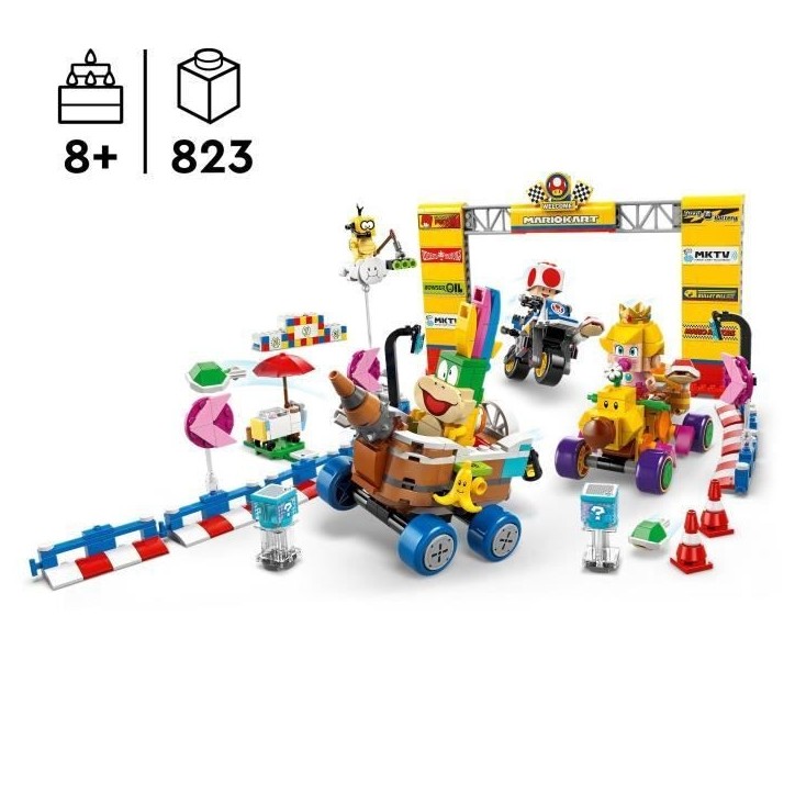 LEGO Super Mario 72036 Mario Kart – Bébé Peach et ensemble de grand prix - Jouet moto LEGO Super Mario 72036 Mario Kart – Bébé Peach et ensemble de grand prix - Jouet moto