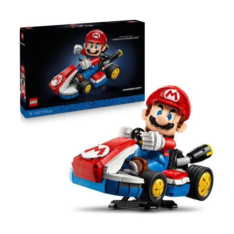 LEGO Mario Kart 72037 Mario Et Kart Standard - Set De Construction Pou LEGO Mario Kart 72037 Mario Et Kart Standard - Set De Construction Pou